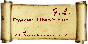 Fogarasi Liberátusz névjegykártya
